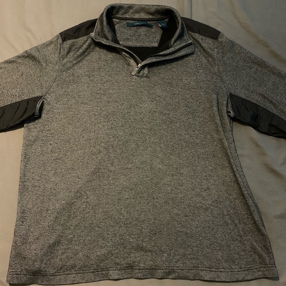 Men’s Perry Ellis Quater-Zip Pullover Size Large - Picture 1 of 4